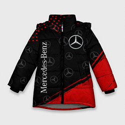 Куртка зимняя для девочки MERCEDES МЕРСЕДЕС, цвет: 3D-светло-серый