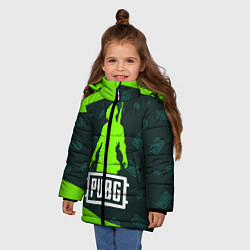 Куртка зимняя для девочки PUBG ПАБГ, цвет: 3D-черный — фото 2