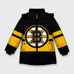 Куртка зимняя для девочки BOSTON BRUINS NHL, цвет: 3D-черный