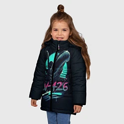 Куртка зимняя для девочки The Alien, цвет: 3D-черный — фото 2