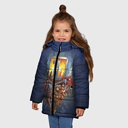 Куртка зимняя для девочки 2610545, цвет: 3D-светло-серый — фото 2