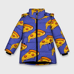 Зимняя куртка для девочки Кусочки пиццы