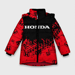 Куртка зимняя для девочки HONDA ХОНДА, цвет: 3D-красный