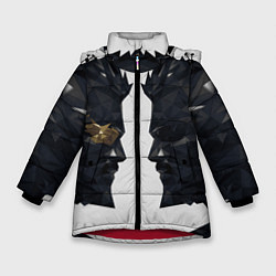 Куртка зимняя для девочки Отражение Адама Дженсена Deus Ex, цвет: 3D-красный