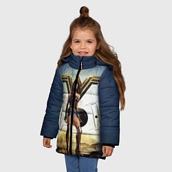 Куртка зимняя для девочки Wonder Woman, цвет: 3D-светло-серый — фото 2
