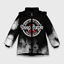 Куртка зимняя для девочки Deep Purple, цвет: 3D-черный