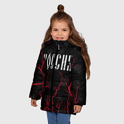 Куртка зимняя для девочки РОССИЯ RUSSIA, цвет: 3D-черный — фото 2