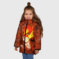 Куртка зимняя для девочки Тодороки Шото, цвет: 3D-светло-серый — фото 2