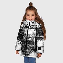 Куртка зимняя для девочки Metallica, цвет: 3D-красный — фото 2