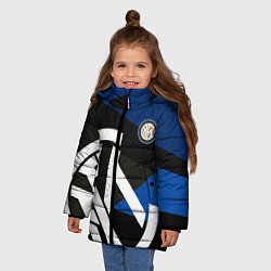 Куртка зимняя для девочки INTER EXLUSIVE, цвет: 3D-светло-серый — фото 2