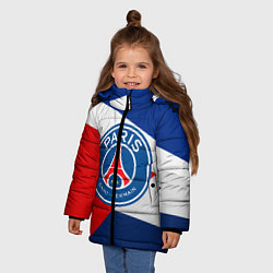 Куртка зимняя для девочки PSG EXLUSIVE, цвет: 3D-светло-серый — фото 2