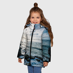 Куртка зимняя для девочки Море, цвет: 3D-красный — фото 2