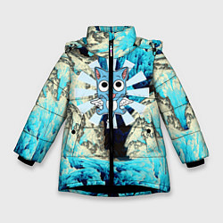 Куртка зимняя для девочки Fairy Tail, цвет: 3D-черный