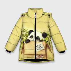 Куртка зимняя для девочки Заказывали Панду? ?, цвет: 3D-черный
