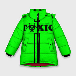 Куртка зимняя для девочки Toxic, цвет: 3D-красный