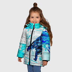 Куртка зимняя для девочки CS GO HOWL ВОЙ, цвет: 3D-черный — фото 2
