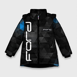Куртка зимняя для девочки FORD, цвет: 3D-черный