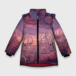 Куртка зимняя для девочки Fantasy Forest, цвет: 3D-красный