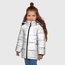 Куртка зимняя для девочки Герб, цвет: 3D-светло-серый — фото 2