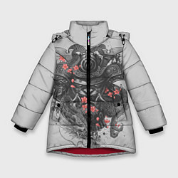 Куртка зимняя для девочки Samurai, цвет: 3D-красный