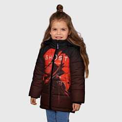 Куртка зимняя для девочки Ghost of Tsushima, цвет: 3D-красный — фото 2