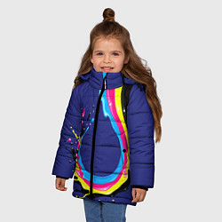 Куртка зимняя для девочки SMYK, цвет: 3D-черный — фото 2