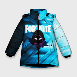 Куртка зимняя для девочки FORTNITE CROW, цвет: 3D-черный