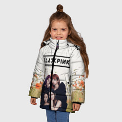 Куртка зимняя для девочки BlackPink, цвет: 3D-светло-серый — фото 2