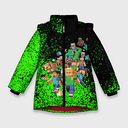 Куртка зимняя для девочки Minecraft, цвет: 3D-красный