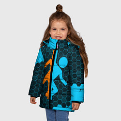 Куртка зимняя для девочки PORTAL ПОРТАЛ, цвет: 3D-красный — фото 2