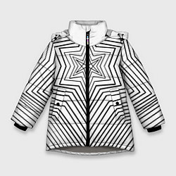 Куртка зимняя для девочки Bring me the horizon white, цвет: 3D-светло-серый