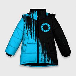 Куртка зимняя для девочки PORTAL ПОРТАЛ, цвет: 3D-черный