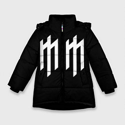 Куртка зимняя для девочки Marilyn Manson, цвет: 3D-черный