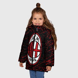 Куртка зимняя для девочки MILAN, цвет: 3D-черный — фото 2