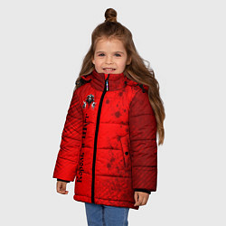 Куртка зимняя для девочки КОРОЛЬ И ШУТ, цвет: 3D-светло-серый — фото 2