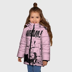 Куртка зимняя для девочки WHAM!, цвет: 3D-черный — фото 2