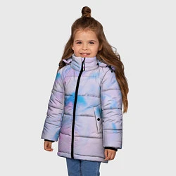 Куртка зимняя для девочки BluePink, цвет: 3D-светло-серый — фото 2