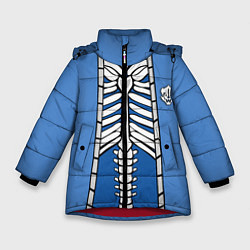 Куртка зимняя для девочки КУРТКА САНСА SANS, цвет: 3D-красный