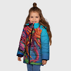 Куртка зимняя для девочки HyperBeast, цвет: 3D-черный — фото 2