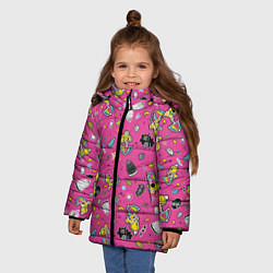 Куртка зимняя для девочки Твити, цвет: 3D-светло-серый — фото 2