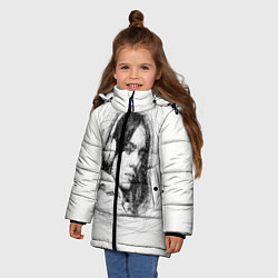 Куртка зимняя для девочки Billie Eilish карандаш, цвет: 3D-черный — фото 2