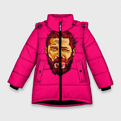 Куртка зимняя для девочки ХАРДИ, цвет: 3D-черный