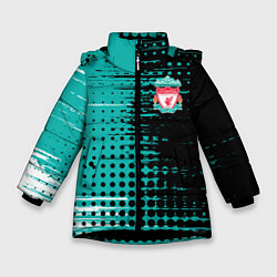 Куртка зимняя для девочки Liverpool Ливерпуль, цвет: 3D-черный