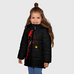 Куртка зимняя для девочки RED MAN, цвет: 3D-черный — фото 2