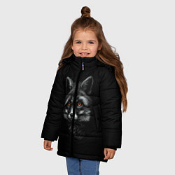Куртка зимняя для девочки Лиса, цвет: 3D-светло-серый — фото 2