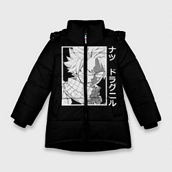 Куртка зимняя для девочки Нацу Драгнил, цвет: 3D-черный