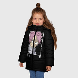 Куртка зимняя для девочки Natsu, цвет: 3D-черный — фото 2