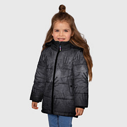 Куртка зимняя для девочки ЛАДОНИ УШЕДШИХ, цвет: 3D-светло-серый — фото 2