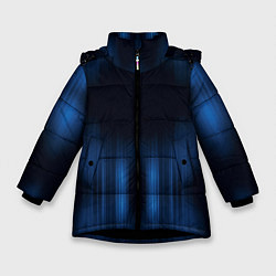 Куртка зимняя для девочки НЕОНОВЫЙ ДОЖДЬ, цвет: 3D-черный