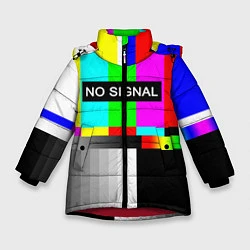 Куртка зимняя для девочки NO SIGNAL, цвет: 3D-красный